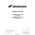 Honda Goldwing GL1800 and GL1800A Motorcycles Parts Catalog 2001 - 2004