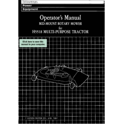 Honda H5518 Multi-Purpose Tractor Operator's Manual