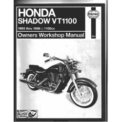 Honda Shadow VT1100 Motorcycle Owners Workshop Manual 1985 thru 1998