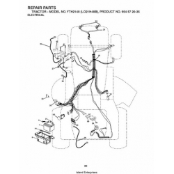 Husqvarna YTH2148 (LO21H48B) Tractor Repair Parts Manual