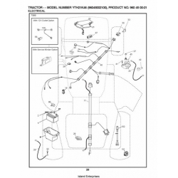 Husqvarna YTH21K46 (96045002100) Tractors/Ride Mower Repair Parts Manual