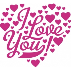 I Love You Hearts! Decal/Stickers!