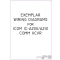 Icom IC-A200/ A210 Comm XCVR Exemplar Wiring Diagrams