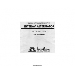 Interav Alternator 1255A STC SA 334 SW Installations Instructions