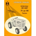 International Cub Cadet 70 and 100 Tractors Operators Manual