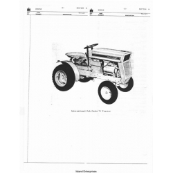 International Cub Cadet 73 Tractor Parts Manual
