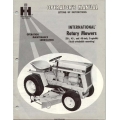 International Rotary Mowers 38, 42 & 48 inch, 3-spindle Setting Up Instructions Operator's Manual