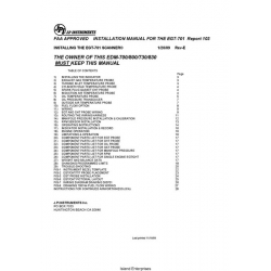 J.P Instruments EGT-701 Scanner Installation Manual 2009