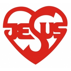 Jesus Heart! Sticker/ Decals!