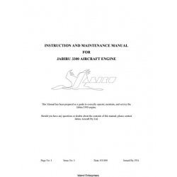 Jabiru 3300 Aircraft Engine Instruction and Maintenance Manual 2000