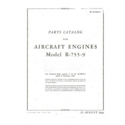 Jacobs R-755-9 Aircarft Engines Parts Catalog 1944