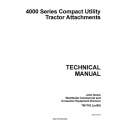 John Deere 4000 Series Compact Utility Tractor Attachments Technical Manual 1999