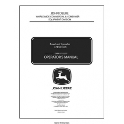 John Deere Broadcast Spreader LPBST-35JD OMM157122-B7 Operator's Manual 2004 - 2007