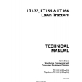 John Deere LT133, LT155 & LT166 Lawn Tractors TM 1695 Technical Manual 1998 - 2000