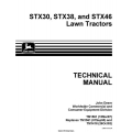John Deere STX30, STX38 & STX46 Lawn Tractors Technical Manual 1992 - 1997