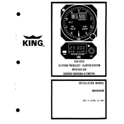King KAS 297A Altitude Preselect-Alerter System Installation Manual 006-0248-00