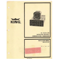 KING KX 145 KI 205 Navigation Receiver Communications Transceiver Installation Manual 006-0110-02