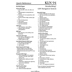 Bendix King KLN 94 Instrument Approach Reference GPS Navigation  System