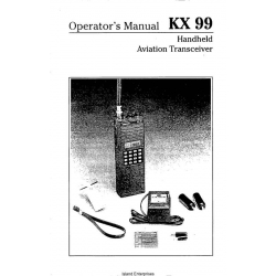 KX 99 Handheld Aviation Transceiver Operator's Manual