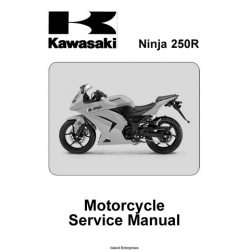 Kawasaki Ninja 250R Motorcycle Part No.99924-1391-01 Service Manual 2007 - 2008