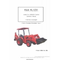 Kioti KL1231 Loader For LK3054XS Tractors Operator's Manual & Parts Catalogue 2004