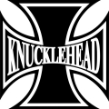 Knucklehead Iron Cross Helmet/Tank Decals/Stickers 3"x3"