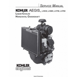 Kohler Aegis LH630,LH685,LH750, LH760 Liquid Cooled Horizontal Crankshaft Service Manual