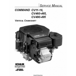 Kohler Command CV11-16, CV460-465, CV490-495 Vertical Crankshaft Service Manual 1991 - 2002