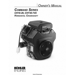 Kohler Command Series CH18-26, CH730-745 Horizontal Crankshaft Owner's Manual
