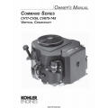 Kohler Command Series CV17-CV26, CV675-CV745 Vertical Crankshaft Owner's Manual