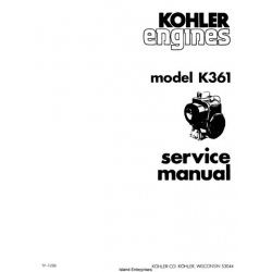Kohler K361 Series Service Manual 1969 - 1978
