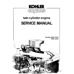 Kohler K482, K532, K582 & K662 Twin Cylinder Engine Service Manual