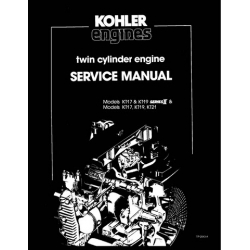 Kohler KT17, KT19 Series II & KT21 Twin Cylinder Engine Service Manual TP-2043-A