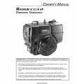 Kohler Magnum 8, 12, 16 HP Horizontal Crankshaft Owner's Manual