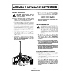 Kubota B1630 Loader for B5200 DSL 4WD Assembly & Installation Instructions