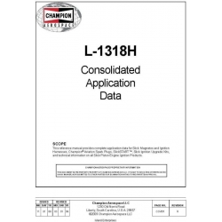 Teledyne Continental Motors L-1318H Consolidated Application Data
