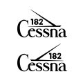 Cessna 182 Aircraft Tail Decal,Stickers!