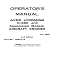 Lycoming O-360, HO, IO, AIO, HIO, TIO Series Operator's Manual 60297-12-5