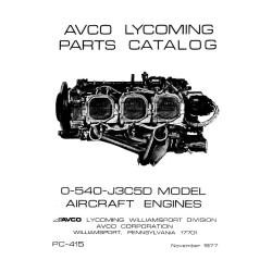 Lycoming O-540-J3C5D Aircraft Engines Parts Catalog PC-415_v1977