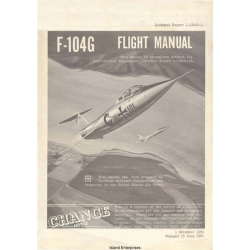 Lockheed F-104G Starfighter LR 1-14404-1 Flight Manual/POH