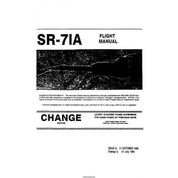 Lockheed SR-71A Flight Manual/POH 1986 - 1989