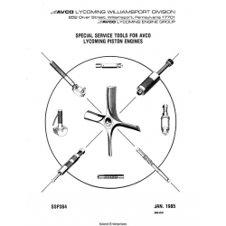 Lycoming Piston Engines Special Service Tools And Troubleshooting Manual