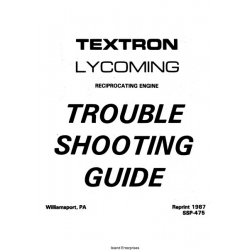 Lycoming Reciprocating Engine Trouble Shooting Guide SSP-475