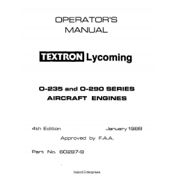 Lycoming Textron Operator's Manual