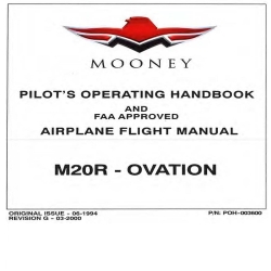 Mooney M20R Ovation Pilot's Operating Handbook POH-003600