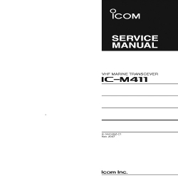 ICOM IC-M411 VHF Marine Transceiver Service Manual