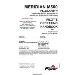 Piper Meridian M500 PA-46-500TP Pilot's Operating Handbook VB-2543