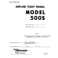 Twin Commander Model 500S Airplane Flight Manual M500004-1