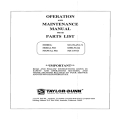 Taylor-Dunn SC1-59, AN1-71 Operation and Maintenance Manual with Parts List MA-159-03