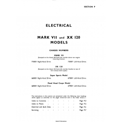 Jaguar Model Mark VII and XK 120 Electrical